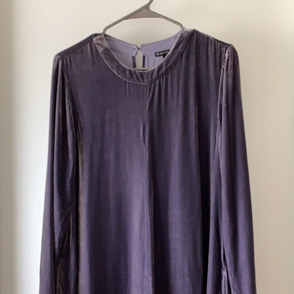 Eileen Fisher Velvet Asymmetrical Crewneck Dress XS - Picture 5 of 13